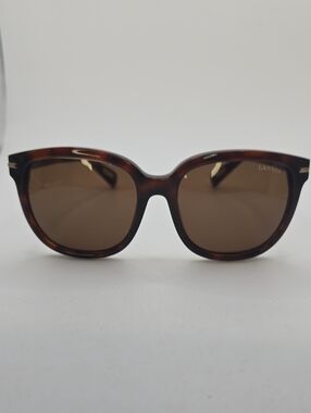 Lanvin Tortoiseshell Frame Sunglasses with Brown Lenses